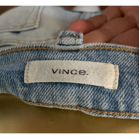 Vince Jeans ReCreated by Angelina Vanelli Lt Wash Patchwork Floral Velvet Detail - Picture 10 of 11